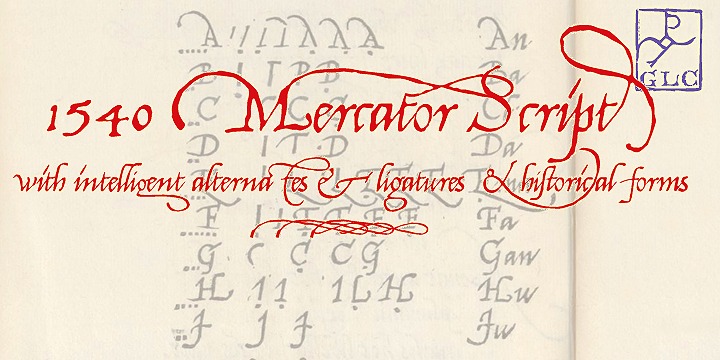 Font 1540 Mercator Script